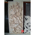 Cream Bird and fish wall relief decoration sculpture